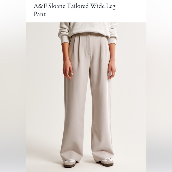 Abercrombie & Fitch Sloane Tailored Pant Size 25 Regular in Light Taupe - Picture 2 of 12